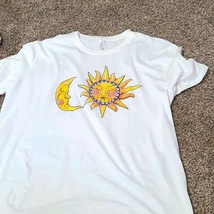 Shein sun and moon tshirt